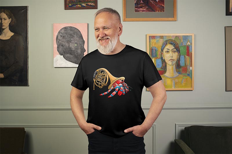 T-shirt Corniste Musicien - Cor D'harmonie Pour Joueurs D'orchestre à Vent Et Fanfares
